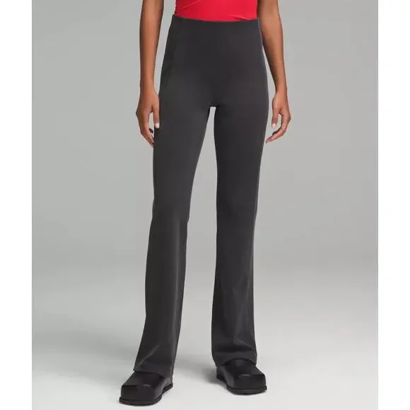 NWT Lululemon Ribbed Softstreme Flared Pant *Regular 33 inseam Gray Size 2